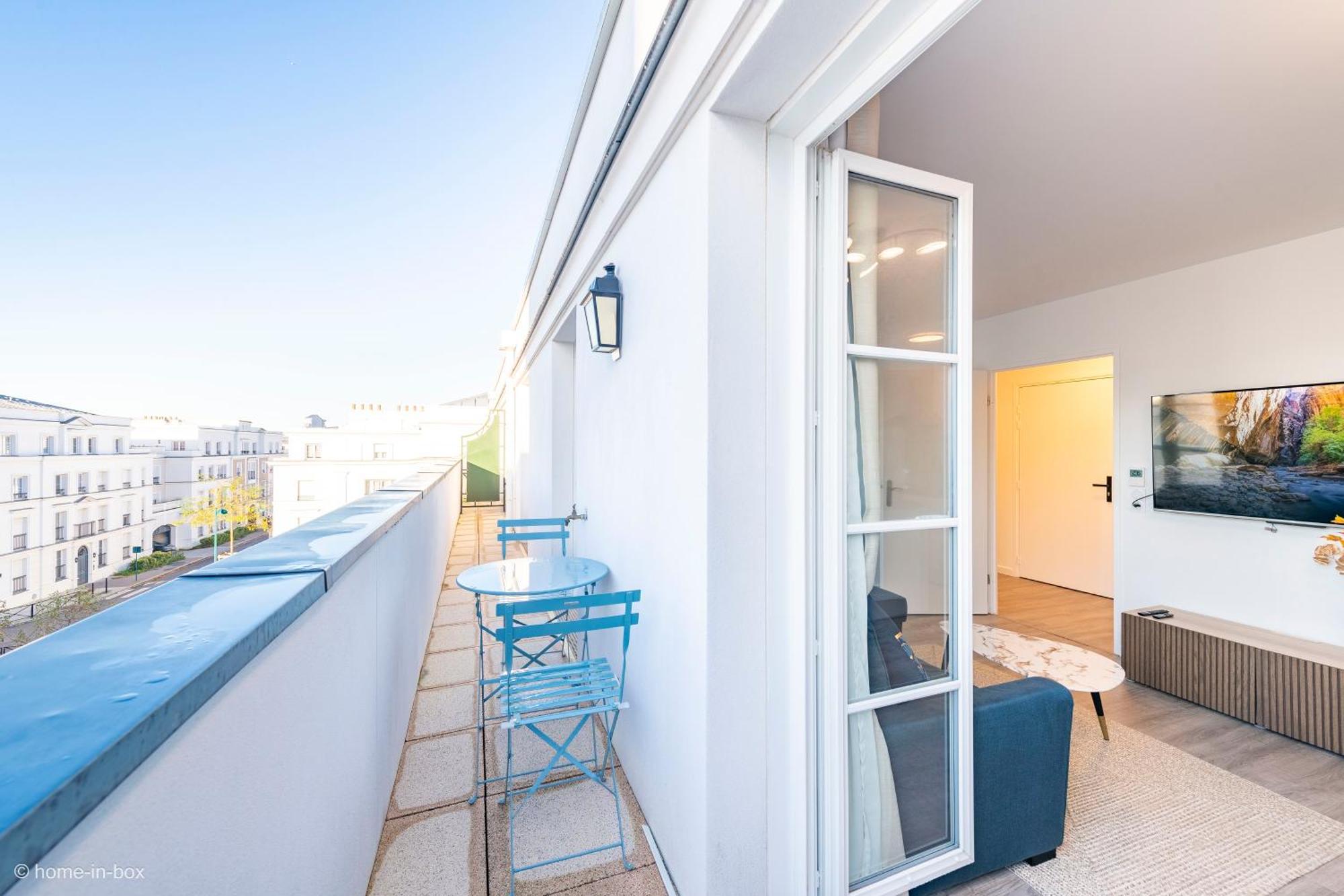 Le Cartier Appt F3, 7Mn Disneyland, Parking,Terrace سيري المظهر الخارجي الصورة